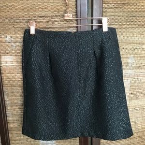 GAP Silver Sparkle and Black Career Skirt